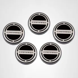 2010-2022 Camaro - Engine Fluid Cap Covers CAMARO Style 5Pc - V6