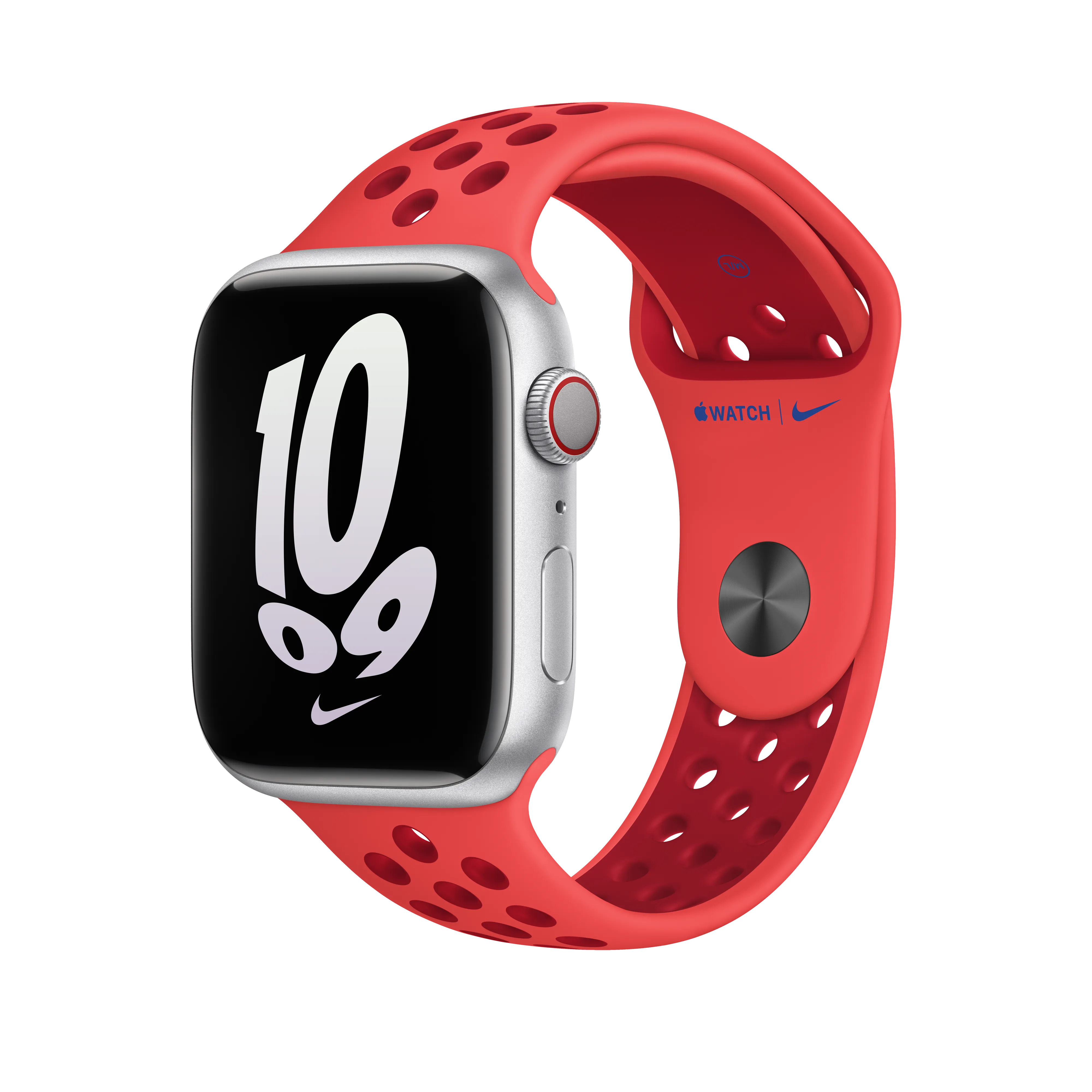 45mm Bright Crimson/Gym Red Nike Sport Band