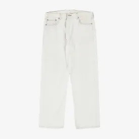 501 White Denim Jeans(Fits W34/USA Made)