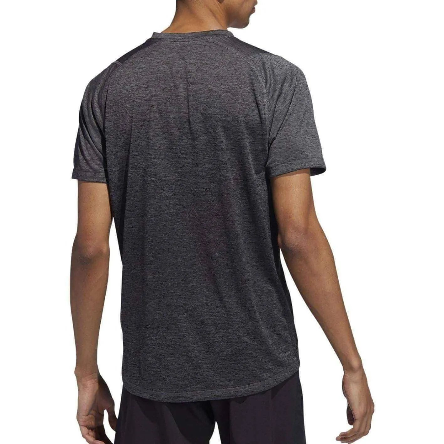 adidas Freelift 360 Gradient Graphic Short Sleeve Mens Training Top - Grey