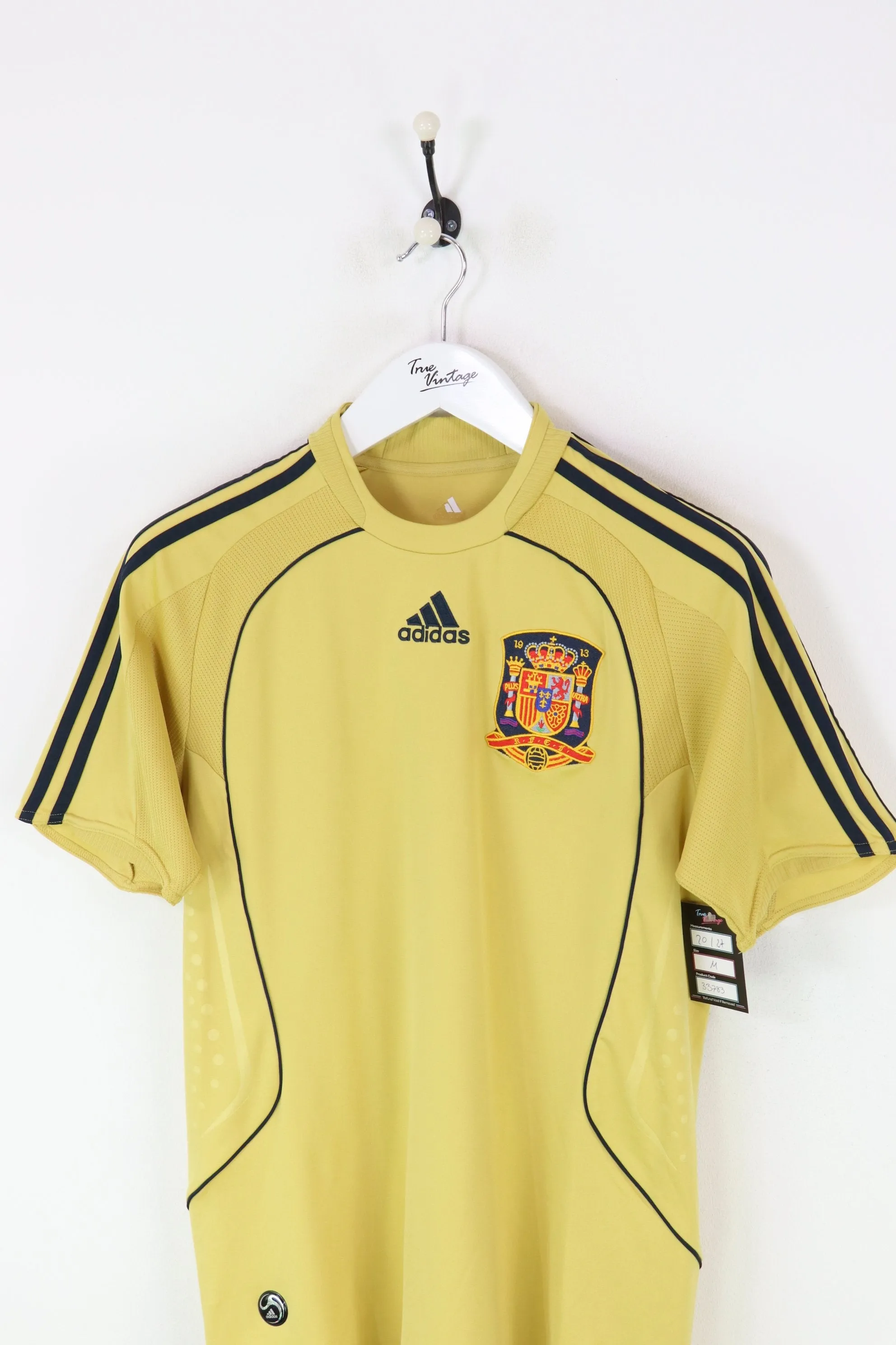 Adidas Spain Football Shirt Gold Medium