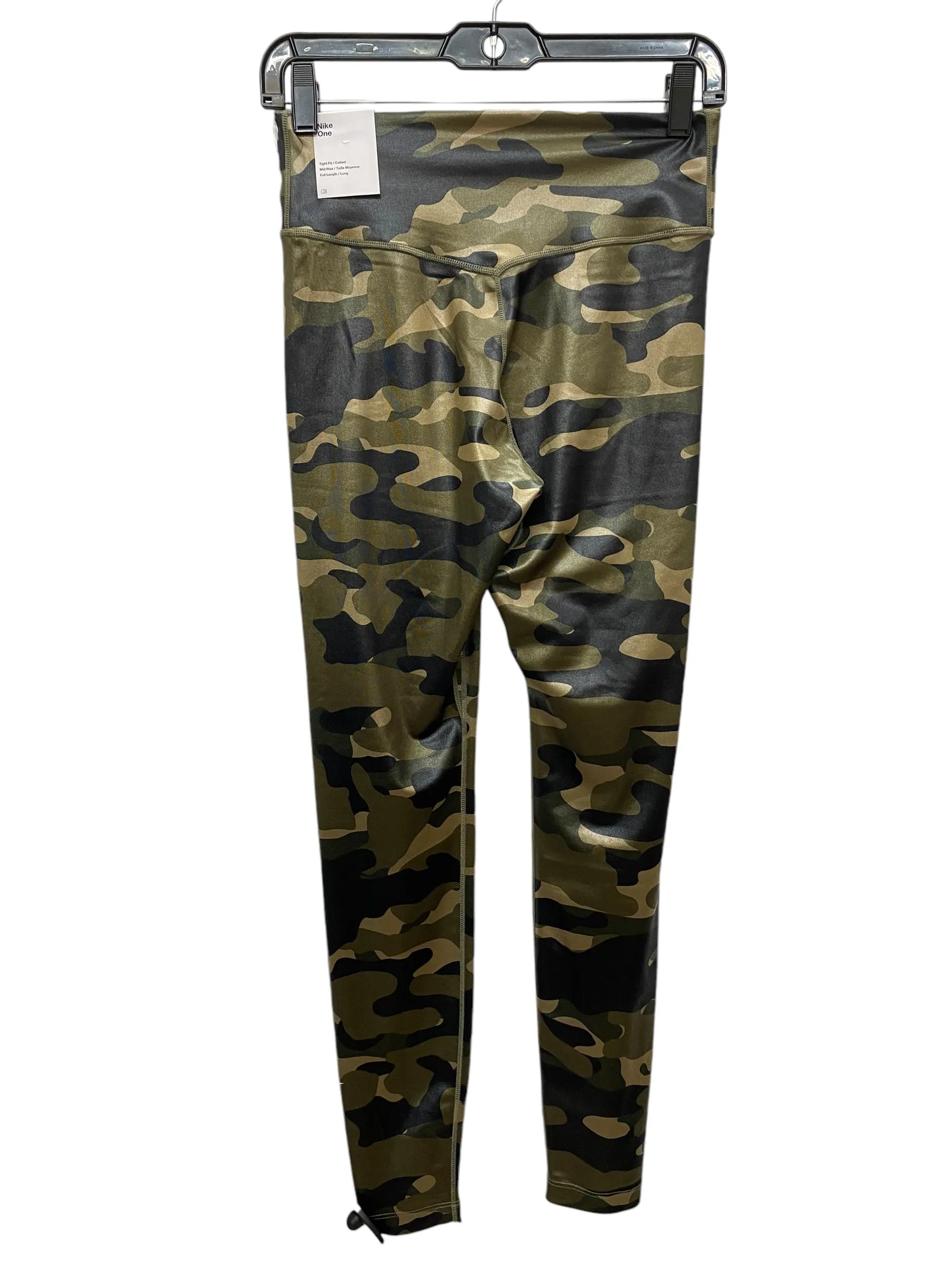 Athletic Leggings By Nike Apparel In Camouflage Print, Size: S