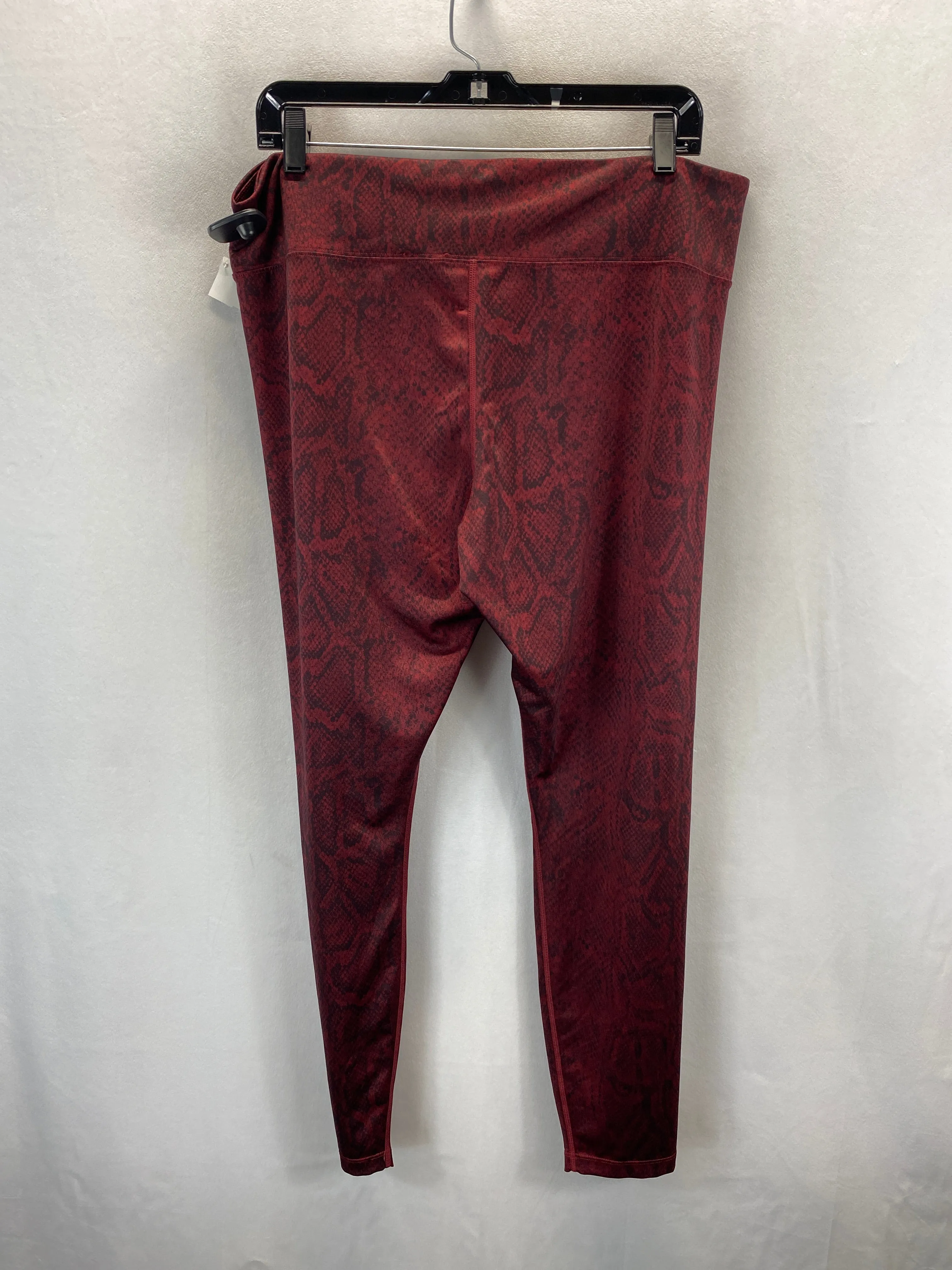 Athletic Leggings By Nike In Red, Size: Xl