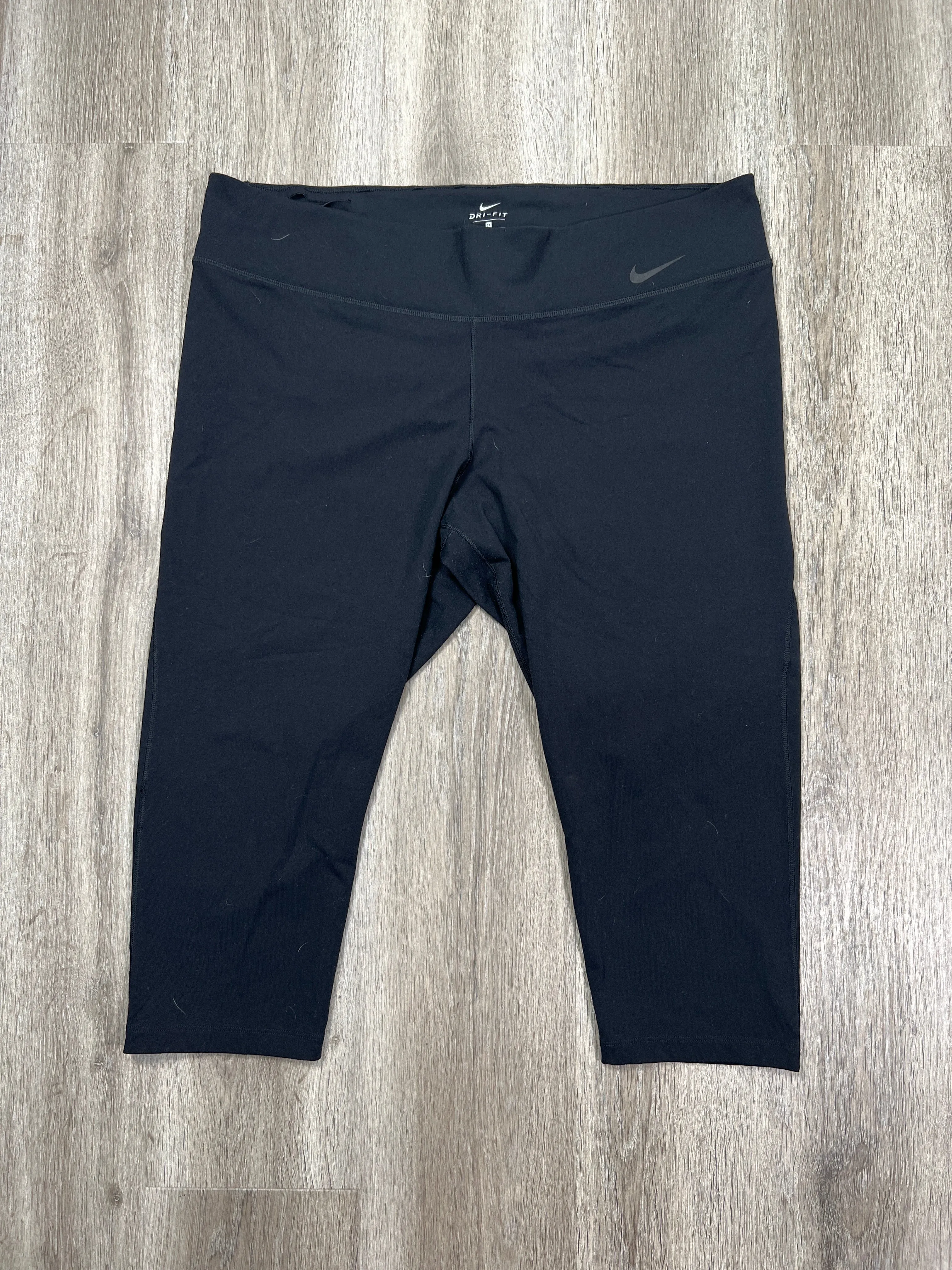 Athletic Leggings Capris By Nike Apparel In Black, Size: 3x