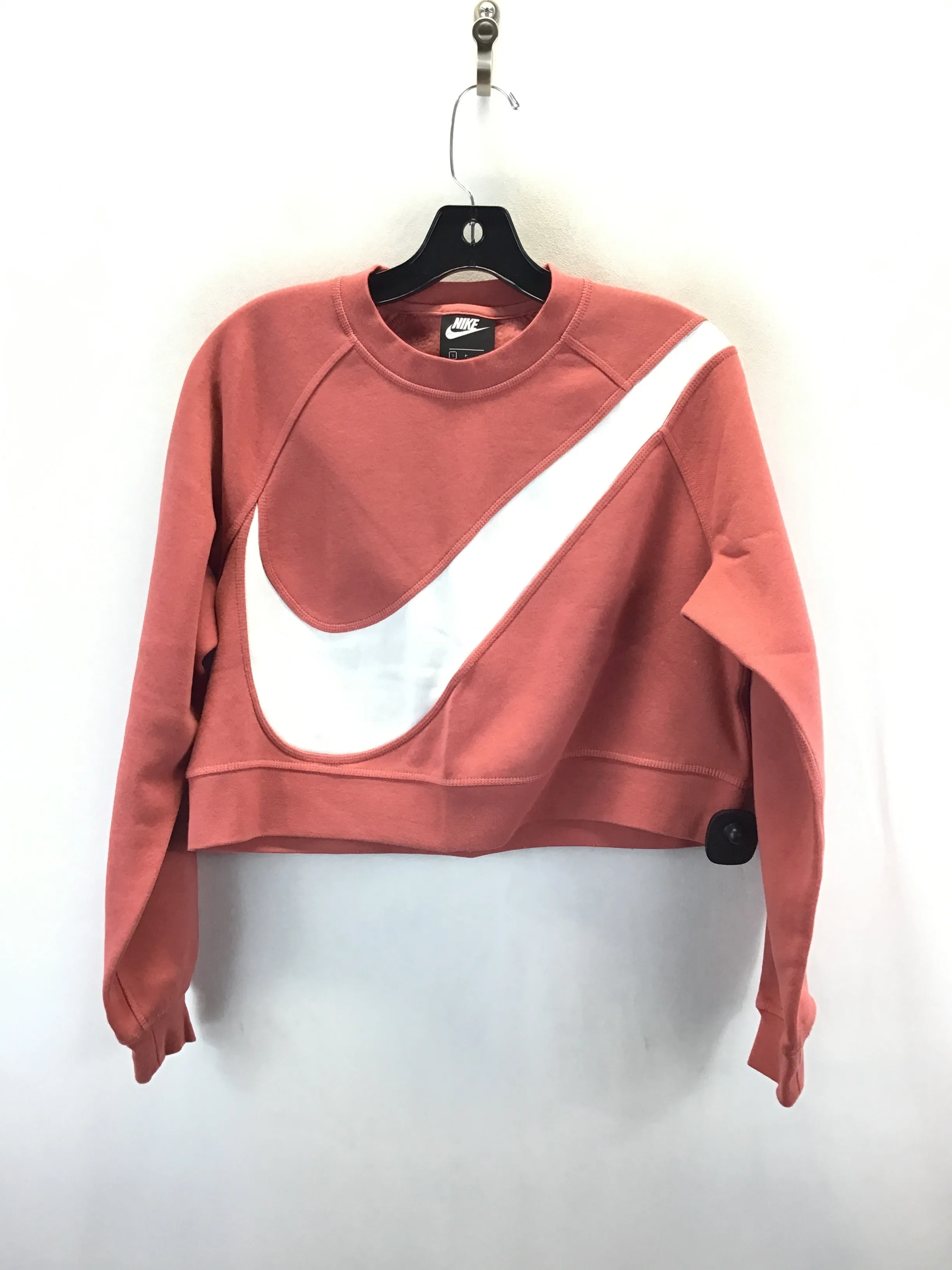 Athletic Sweatshirt Collar By Nike Apparel In Brown, Size: S