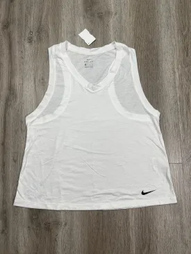 Athletic Tank Top By Nike Apparel In White, Size: Xs