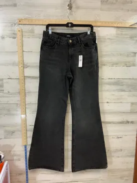 Black Denim Jeans Flared Express, Size 10