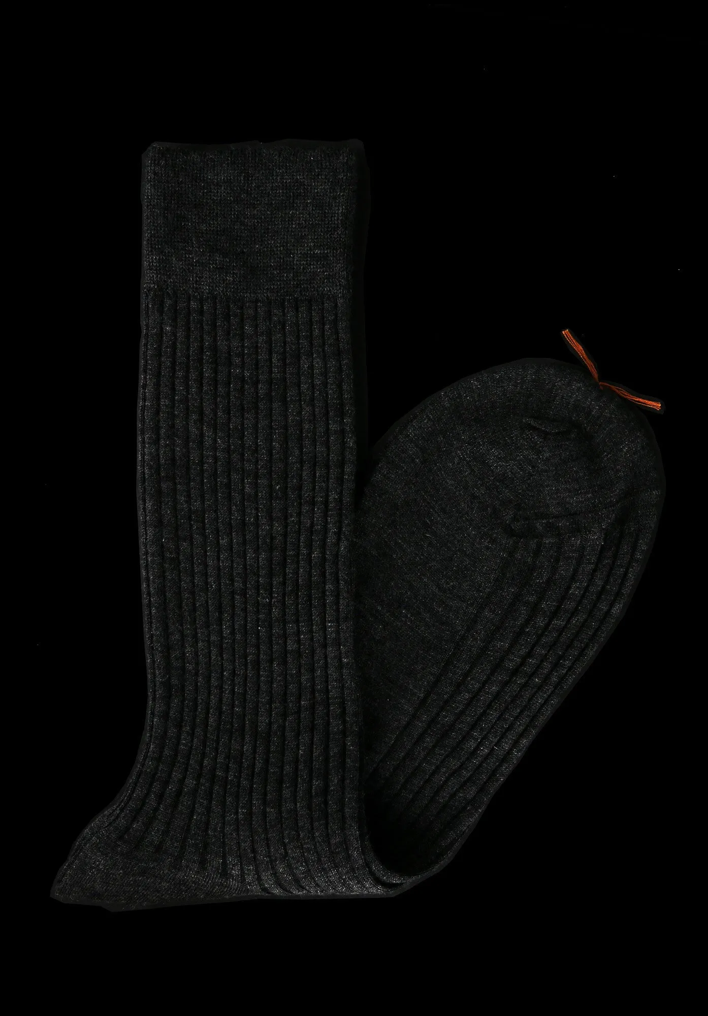 Cashmere   NZ Merino Rib-Mid-Calf