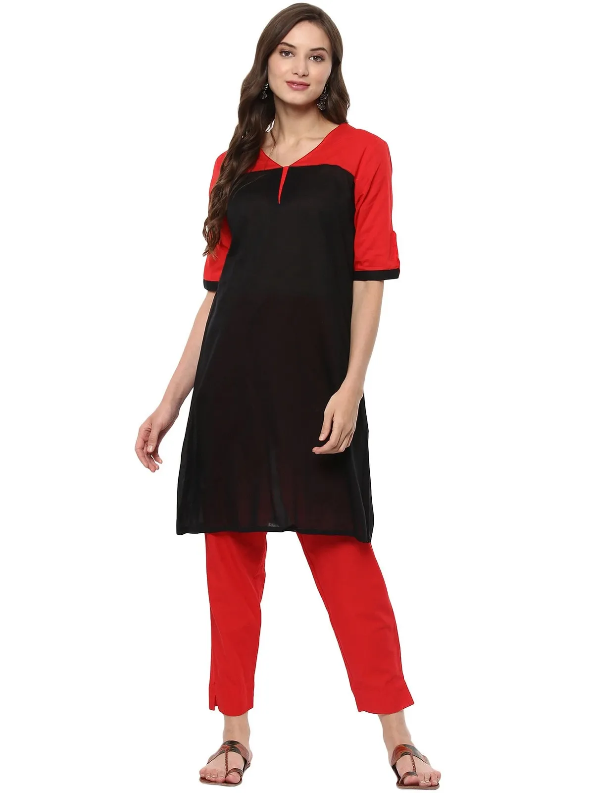 Casual Half Sleeve Printed Kurti