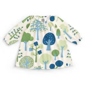 Cedar Baby Dress - Trees Blue & Green