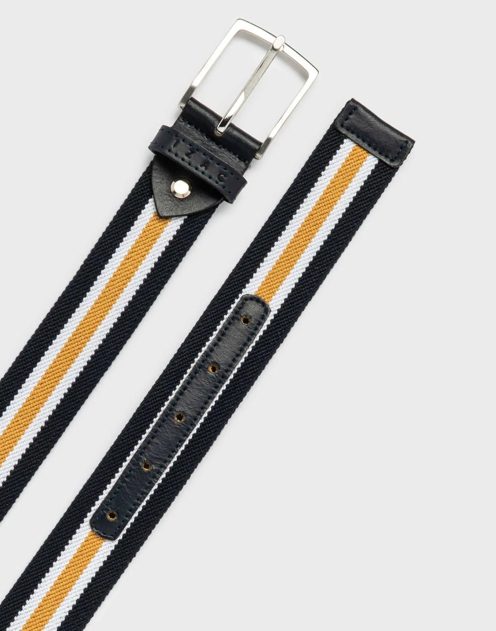 Ceinture ajustable casual marine/jaune "Parker"