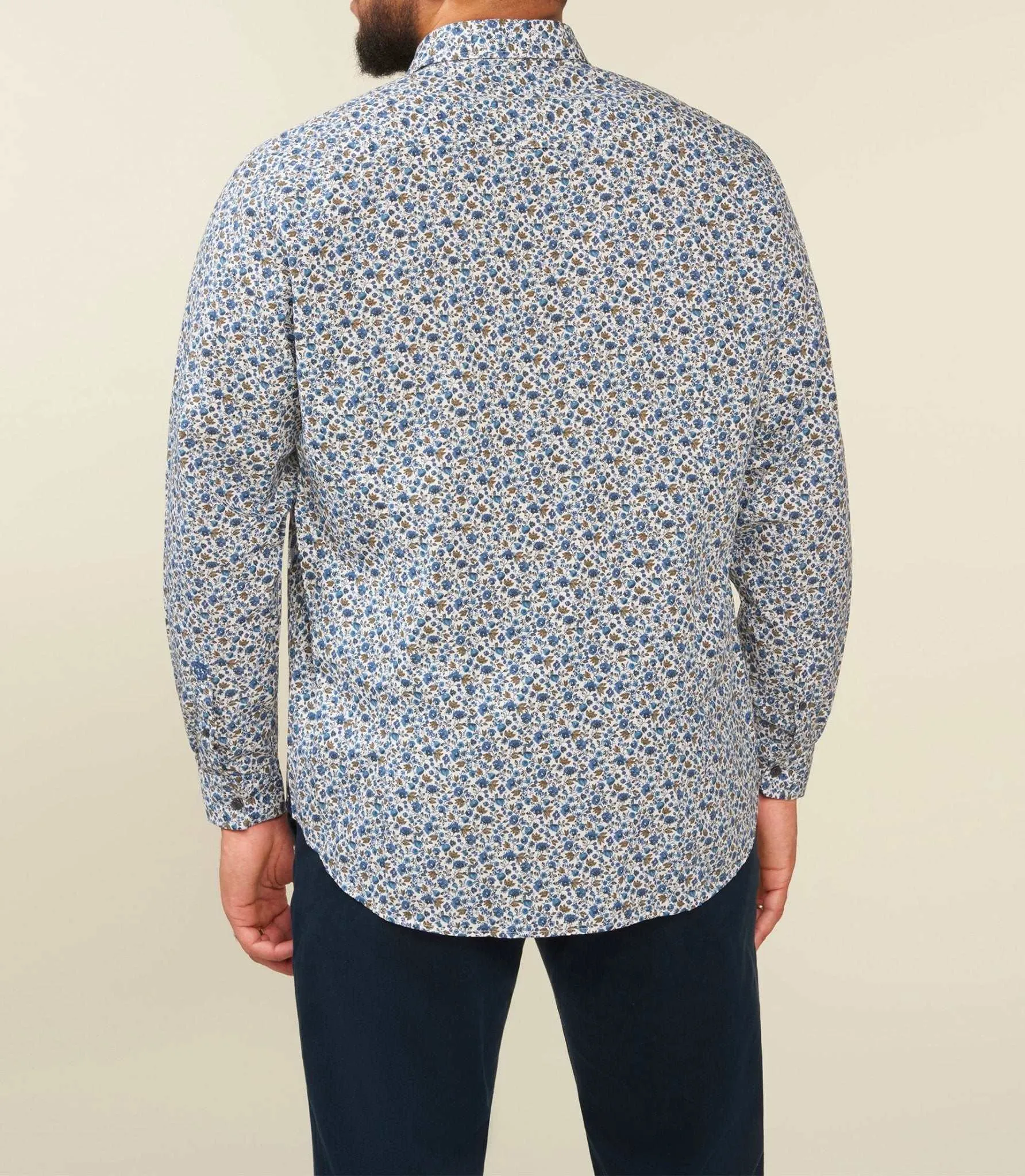 Chemise casual à imprimé bleu JOANIBT