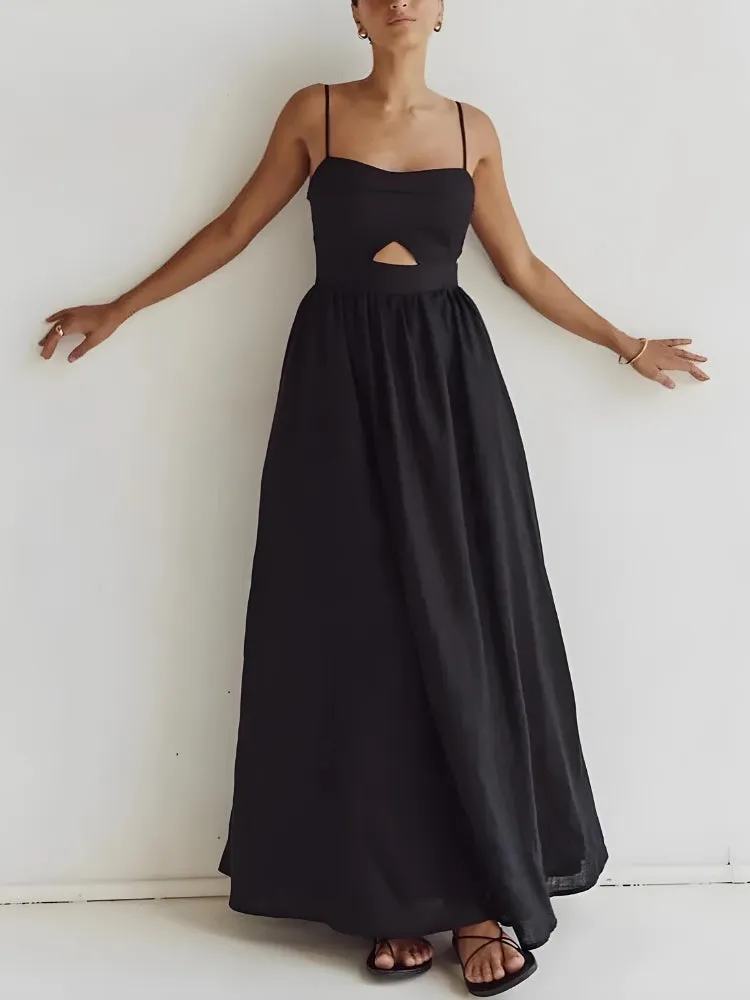 Cut Out Slit Maxi Dress