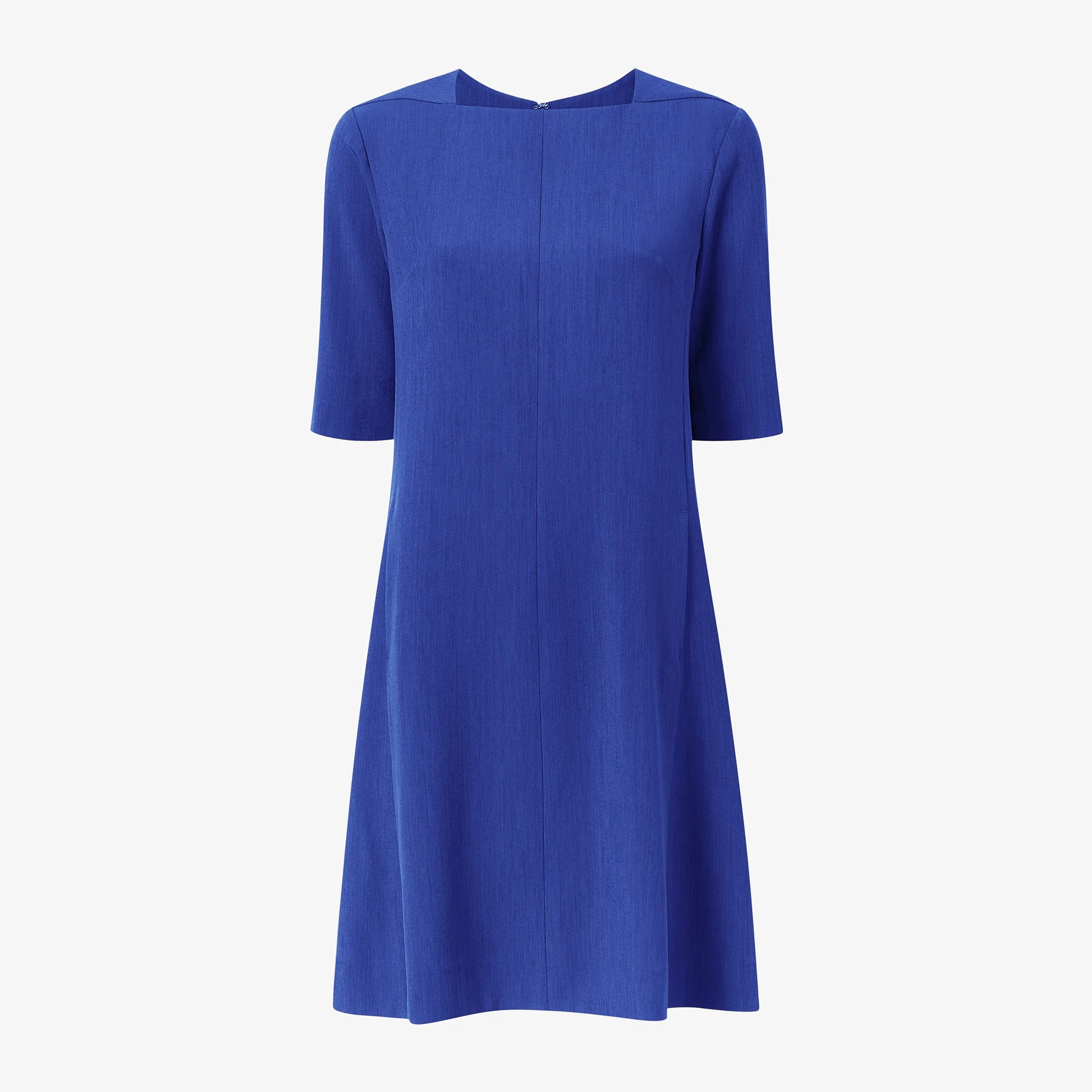 Emily Dress - Recycled WonderTex :: Bright Indigo