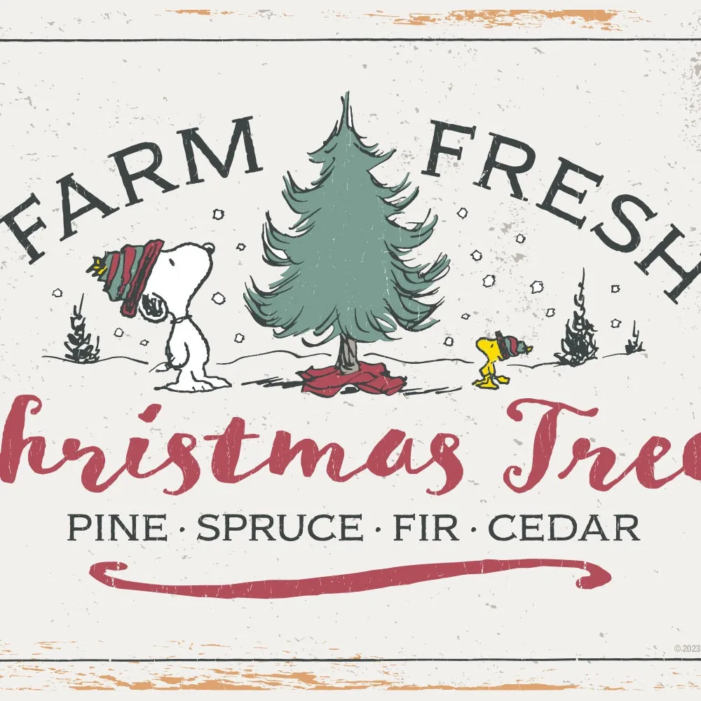 Farm Fresh Christmas Trees Metal Sign