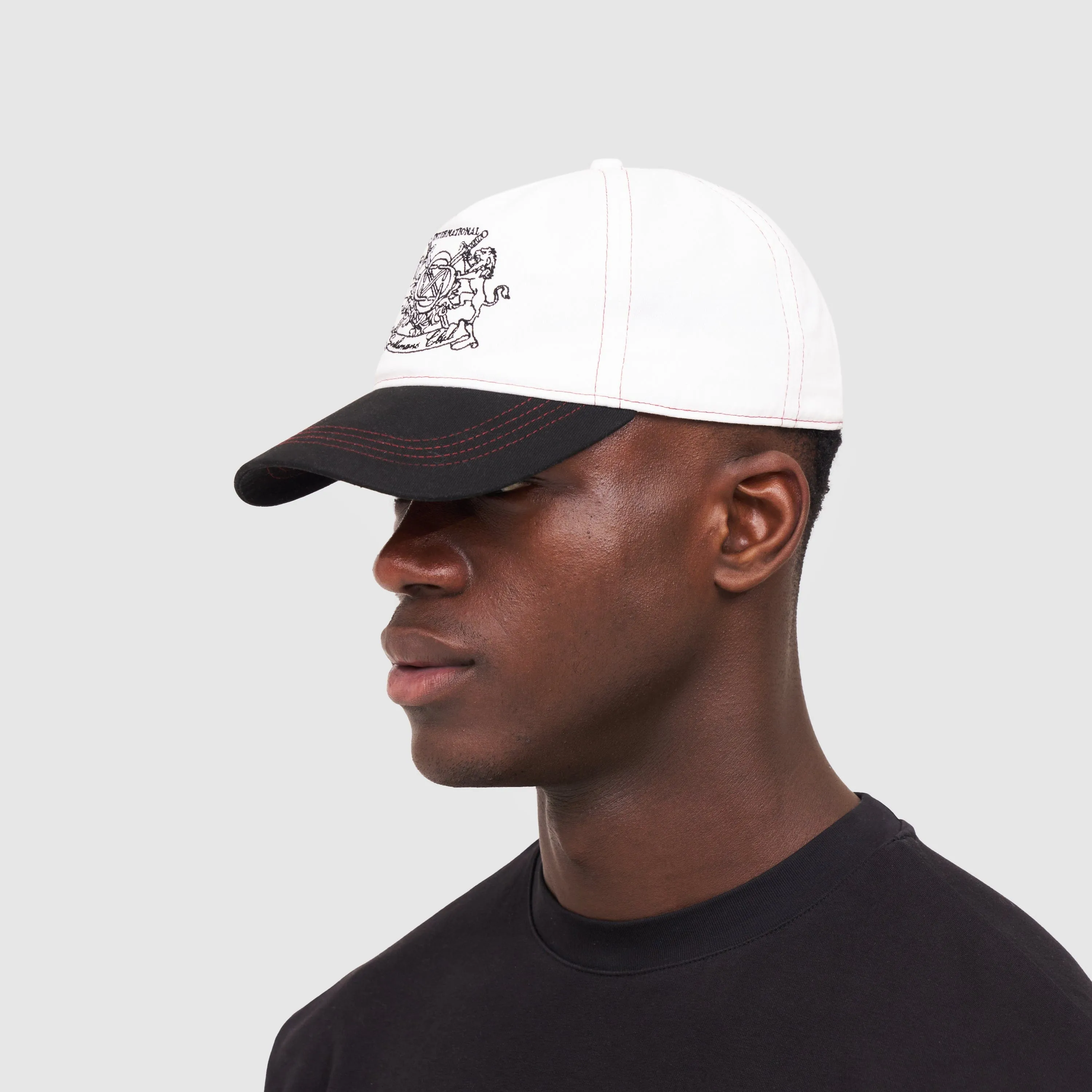 Gentlemen's Club Hat (White/Black)