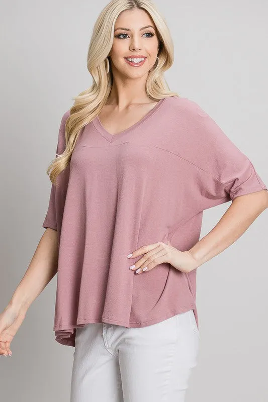 Knit V-Neck Top