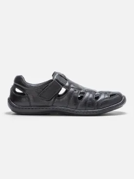 Men's Black Hurache Casual Sandal (ID4033)