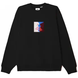 Obey Lips Crewneck Black