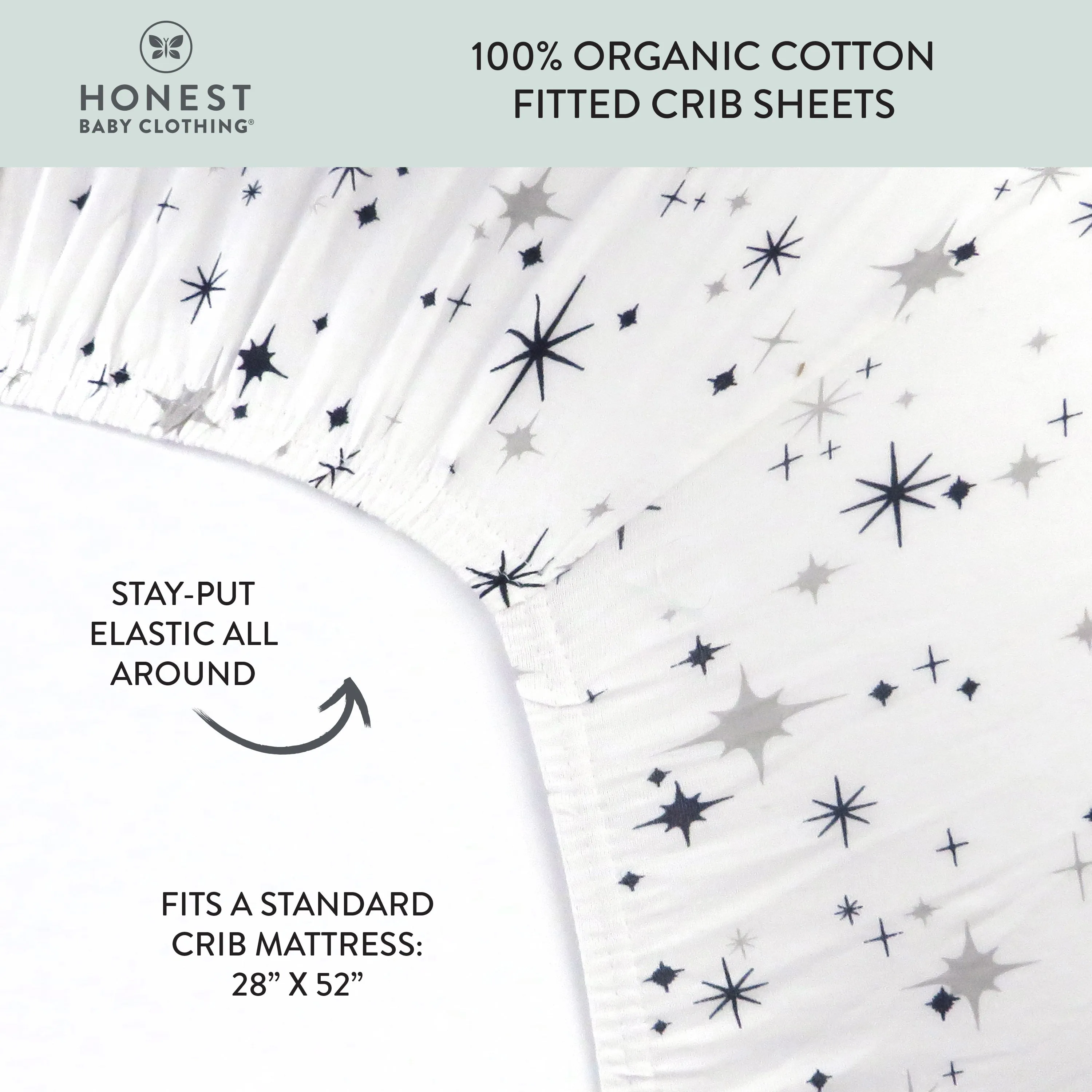 Organic Cotton Fitted Crib Sheet