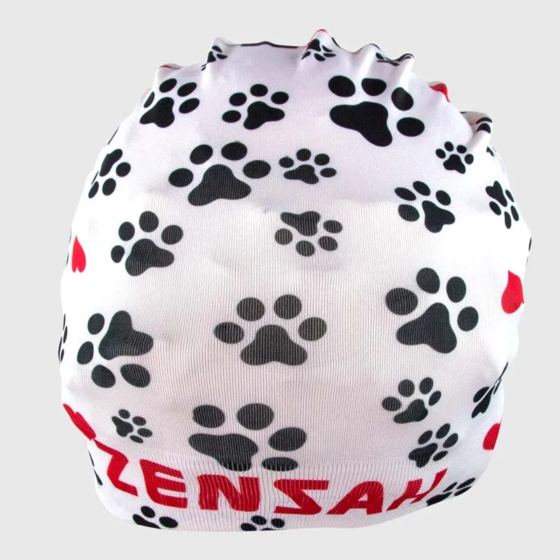 Paw Prints Skull Cap Beanie