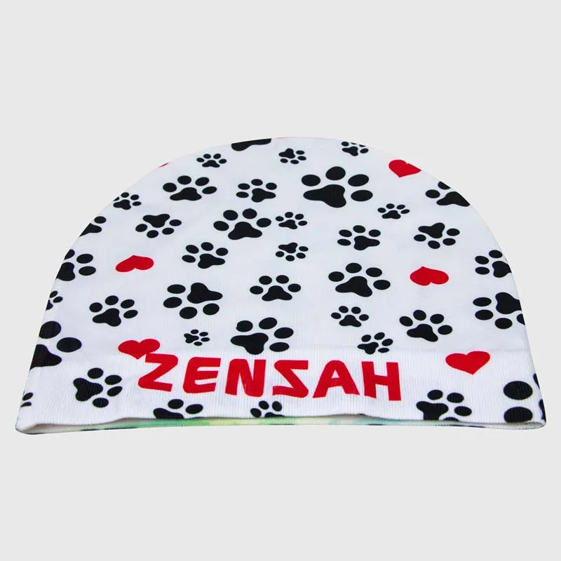 Paw Prints Skull Cap Beanie