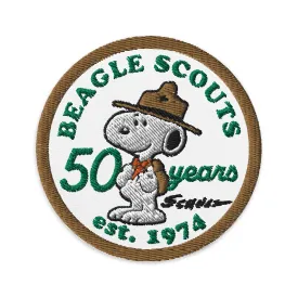 Peanuts Beagle Scouts 50 Years Badges Embroidered Patch