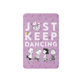 Peanuts Just Keep Dancing Sherpa Blanket