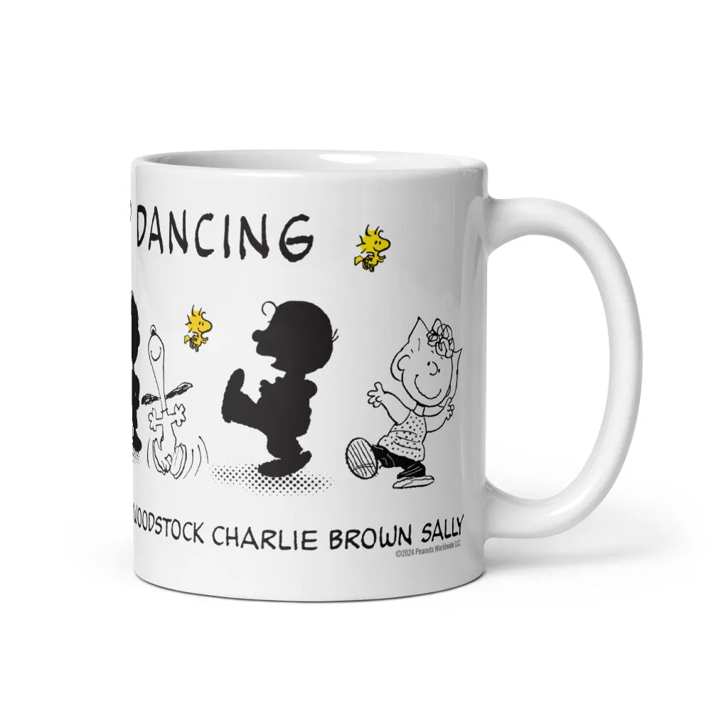 Peanuts Just keep Dancing White Mug