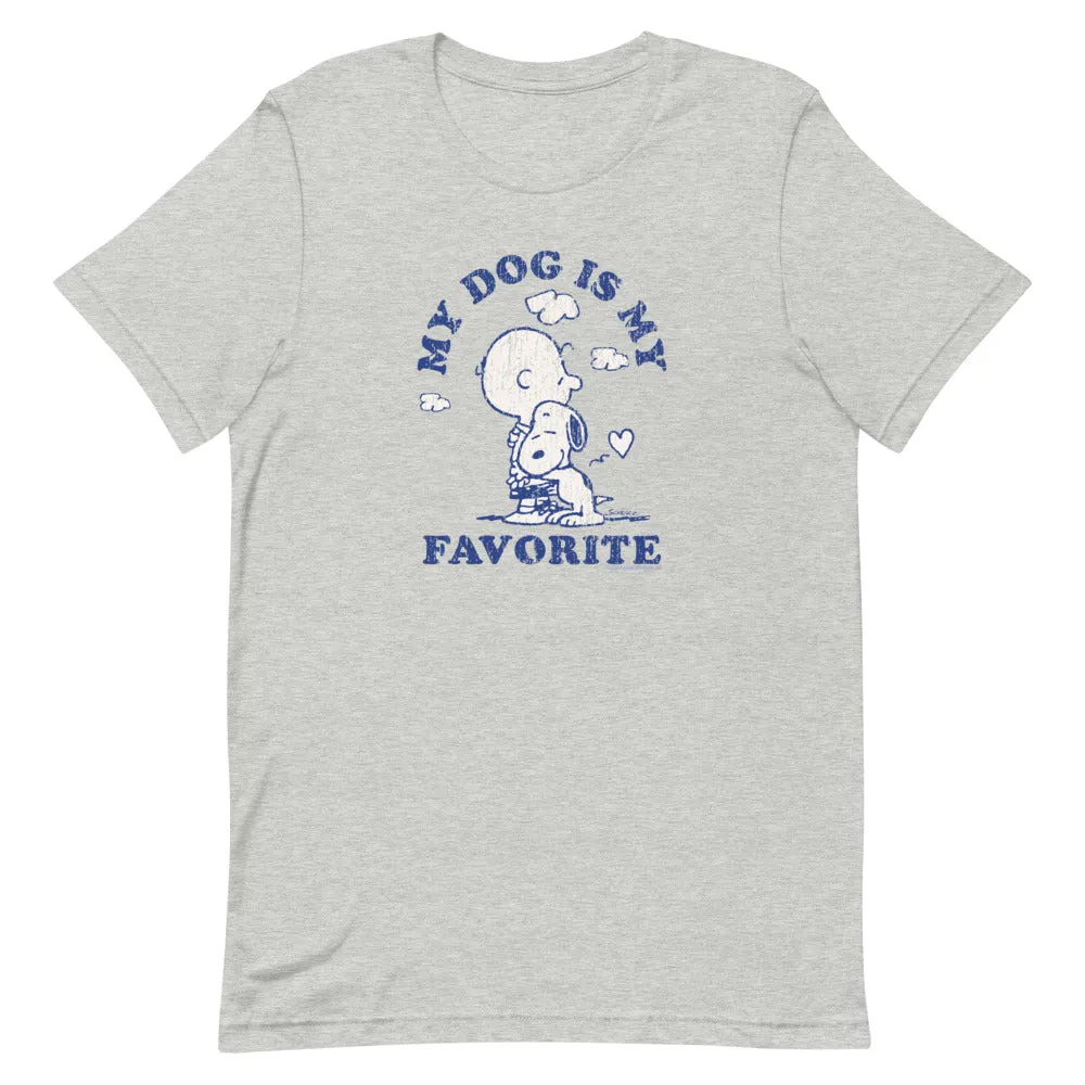 Peanuts My Dog Is My Favorite Unisex T-Shirt