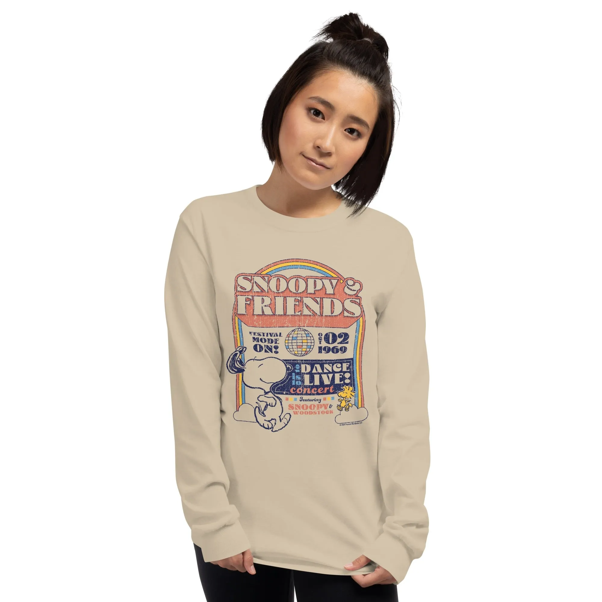 Peanuts Snoopy & Friends Dance Live Long Sleeve T-Shirt