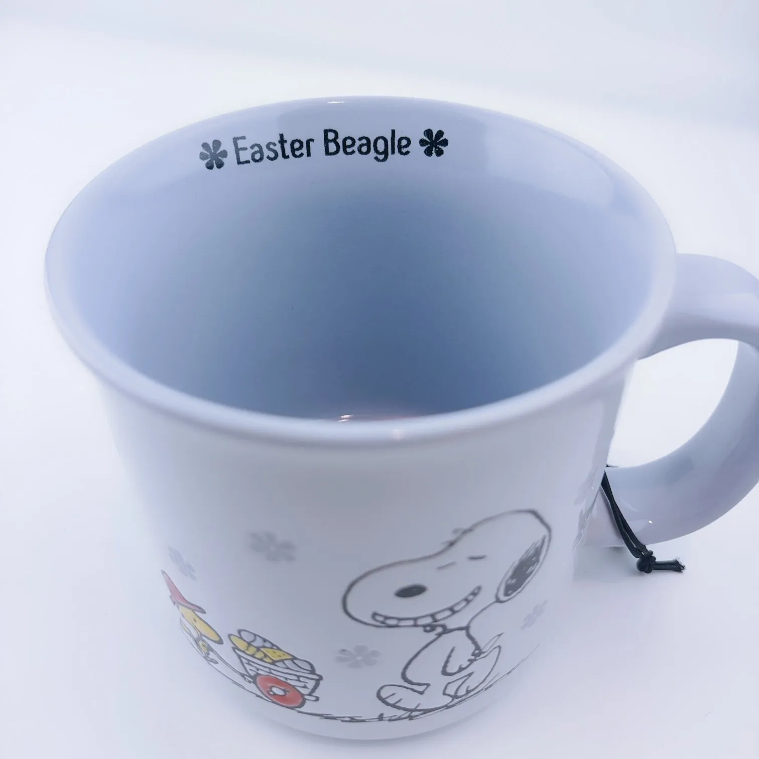 Peanuts Snoopy & Woodstock Happy Easter Together Big Coffee Mug Cup 21 oz