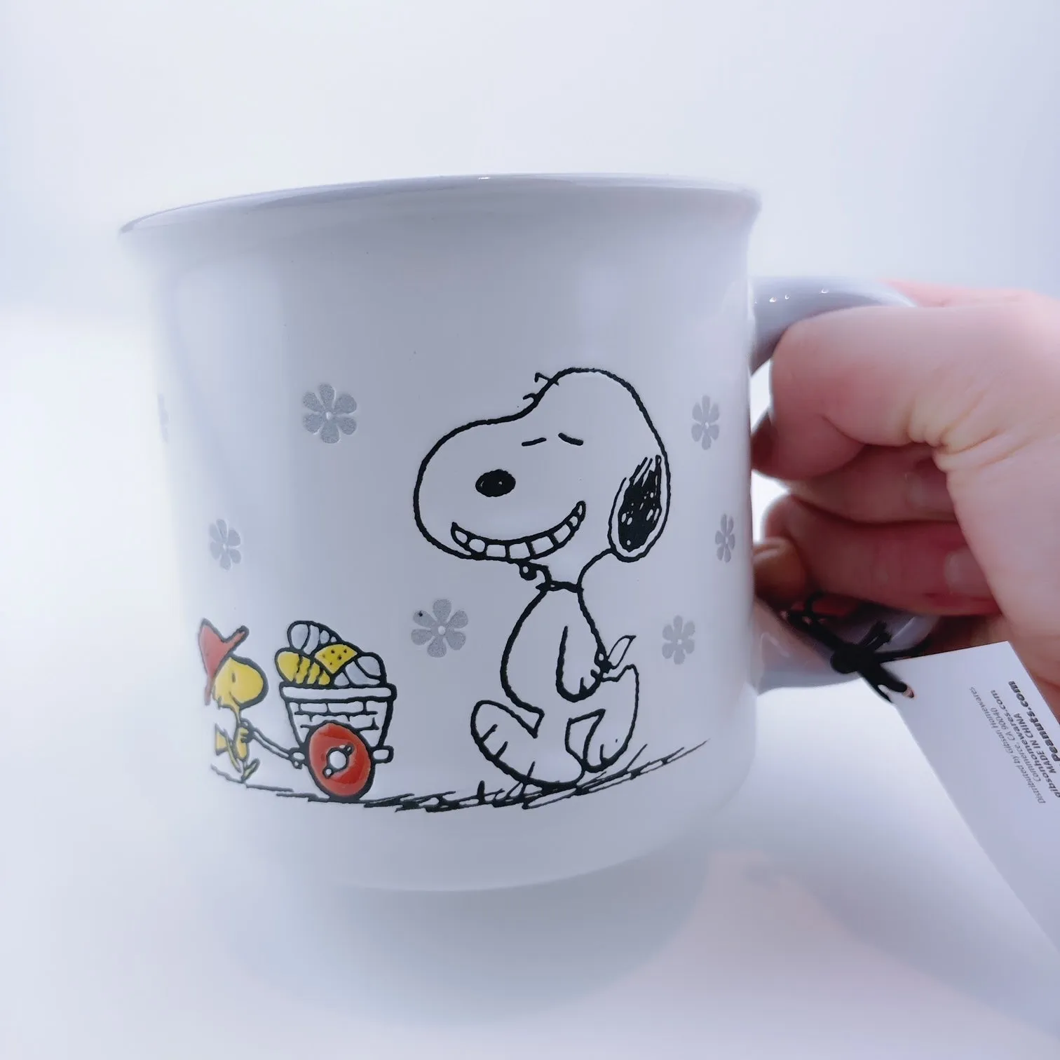 Peanuts Snoopy & Woodstock Happy Easter Together Big Coffee Mug Cup 21 oz