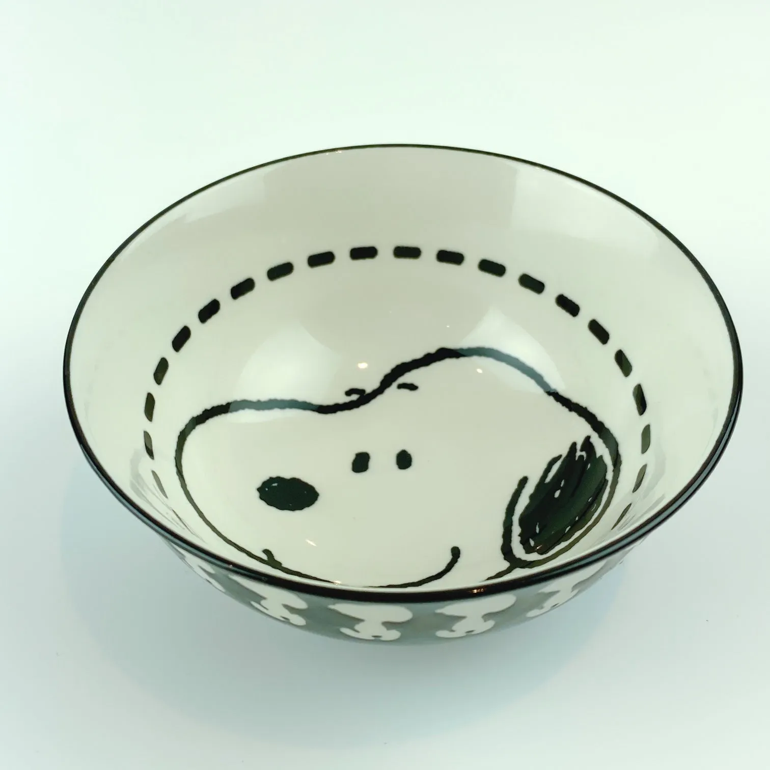 Peanuts Snoopy Black and White Silhouette Tidbit Bowl Standard by ZRIKE BRANDS