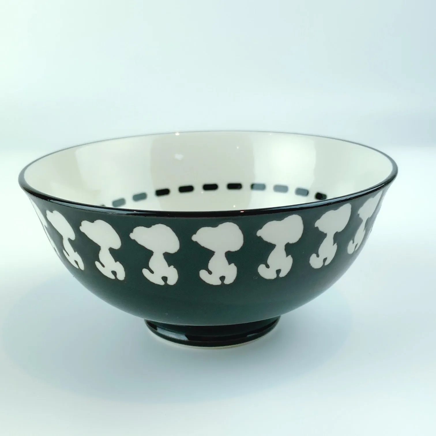 Peanuts Snoopy Black and White Silhouette Tidbit Bowl Standard by ZRIKE BRANDS