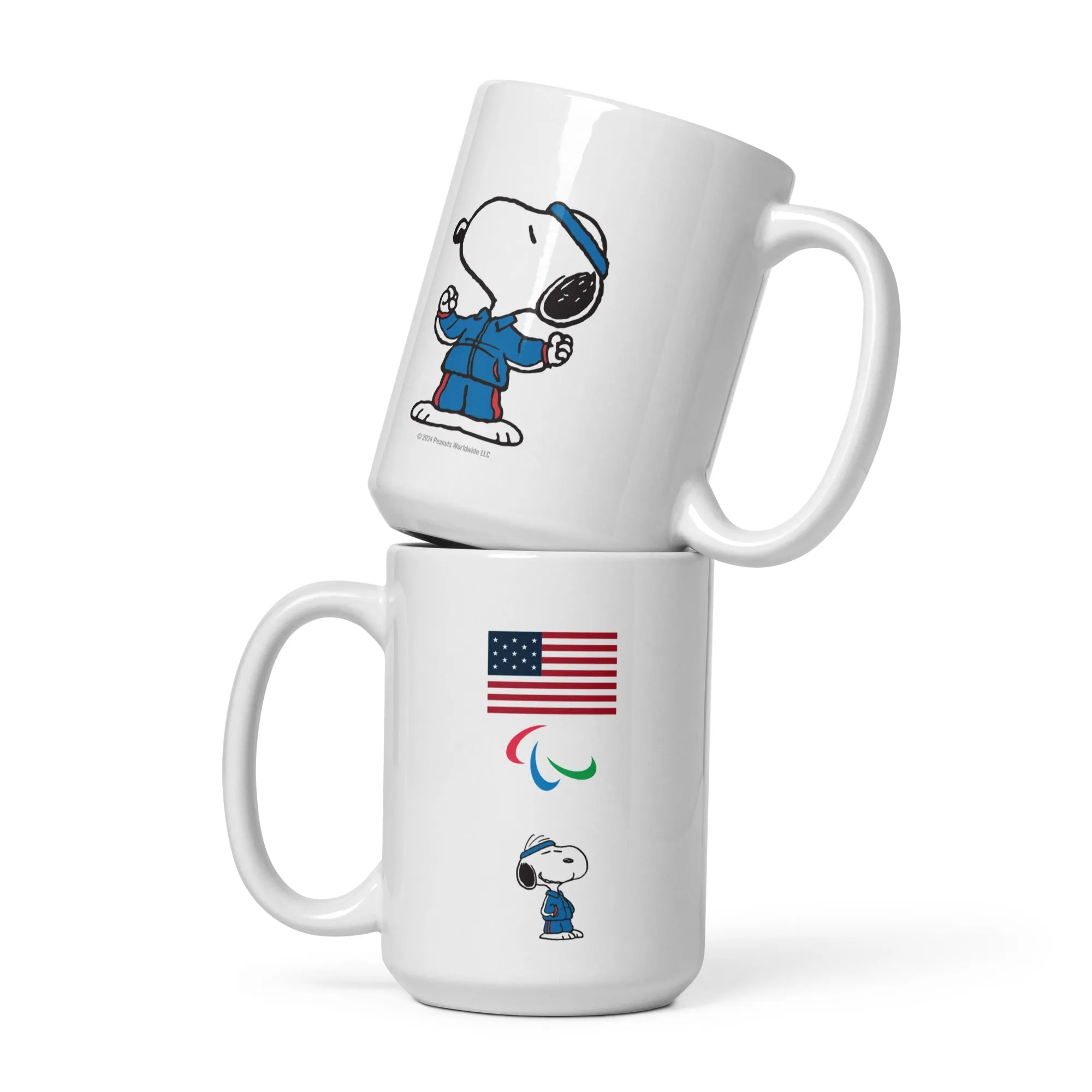 Peanuts Snoopy Team USA Flag White Mug