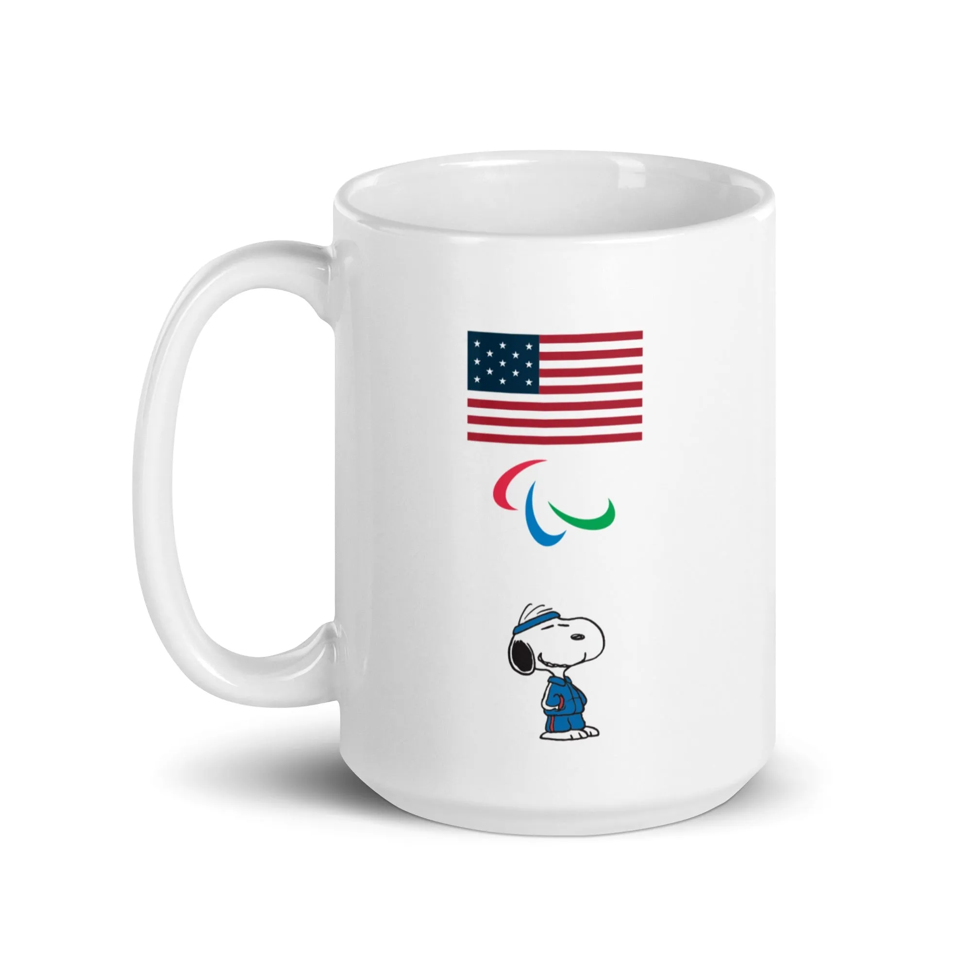 Peanuts Snoopy Team USA Flag White Mug