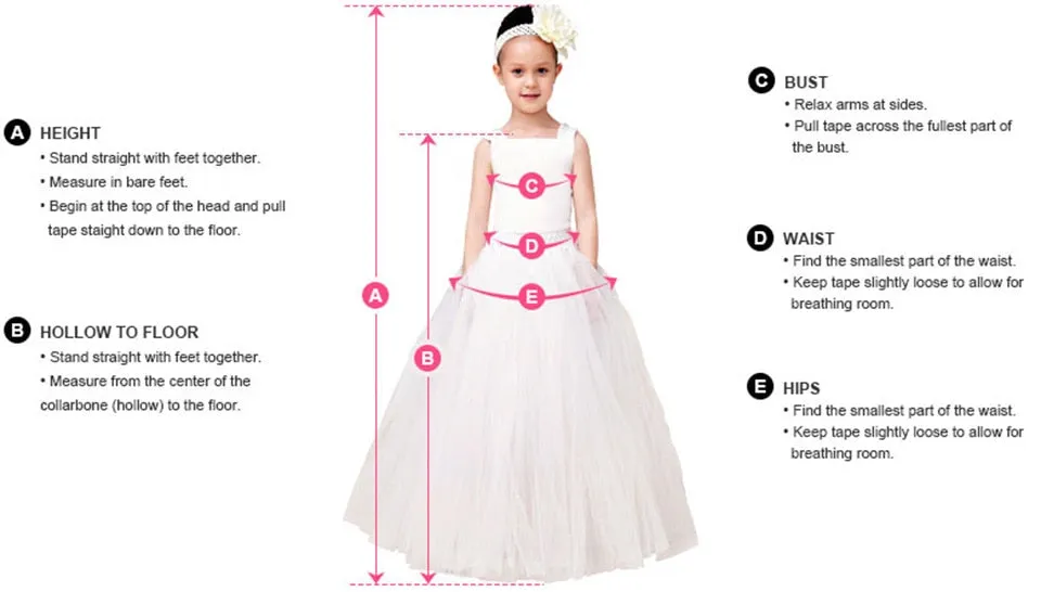 Pink Tulle Layers Puff Sleeves Bow Knot Flower Girl Dresses