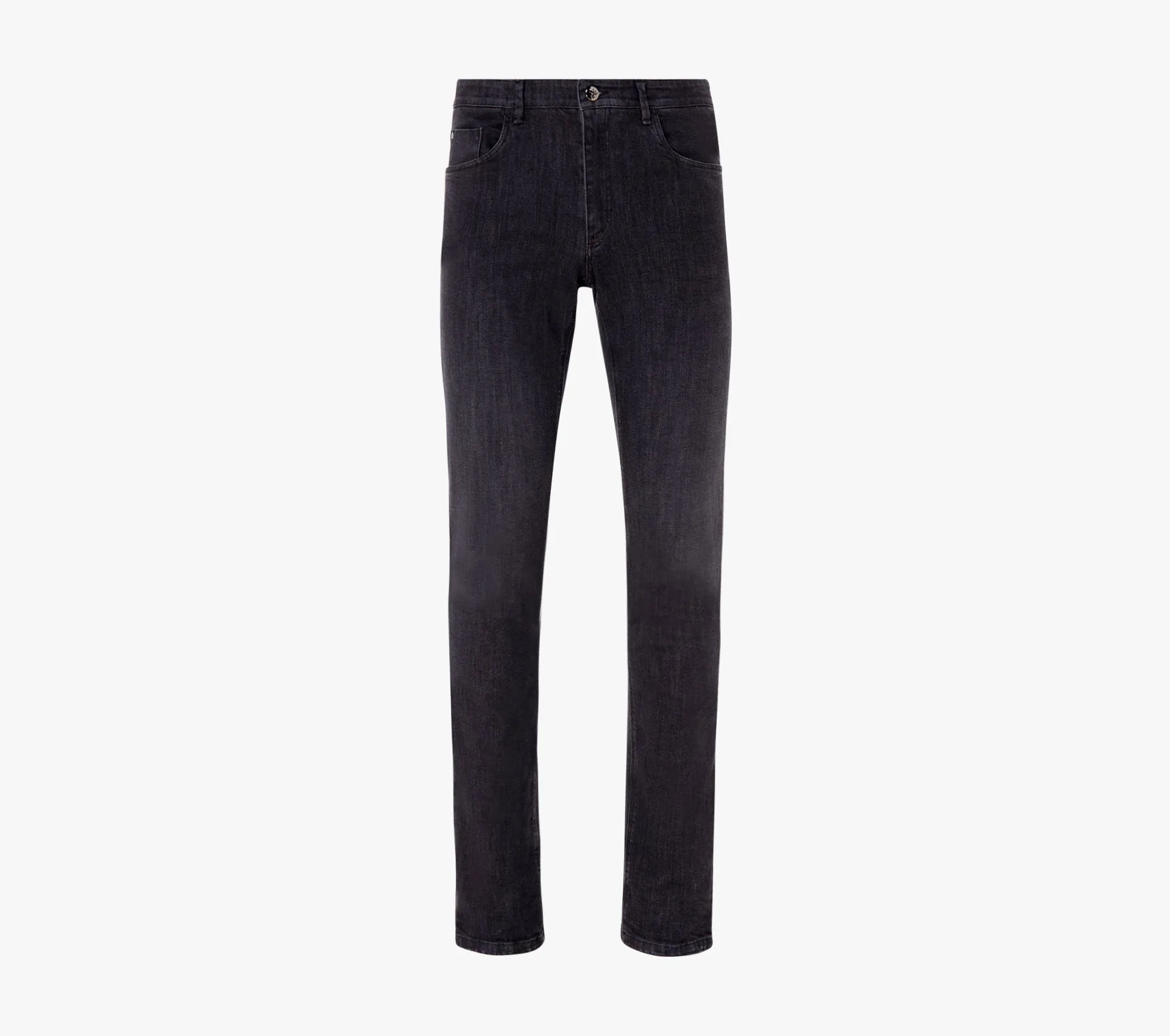 Slim Fit Jeans with Suede Calfskin Patch