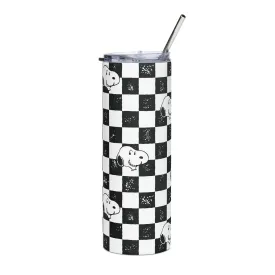 Snoopy Checkered Skinny Tumbler