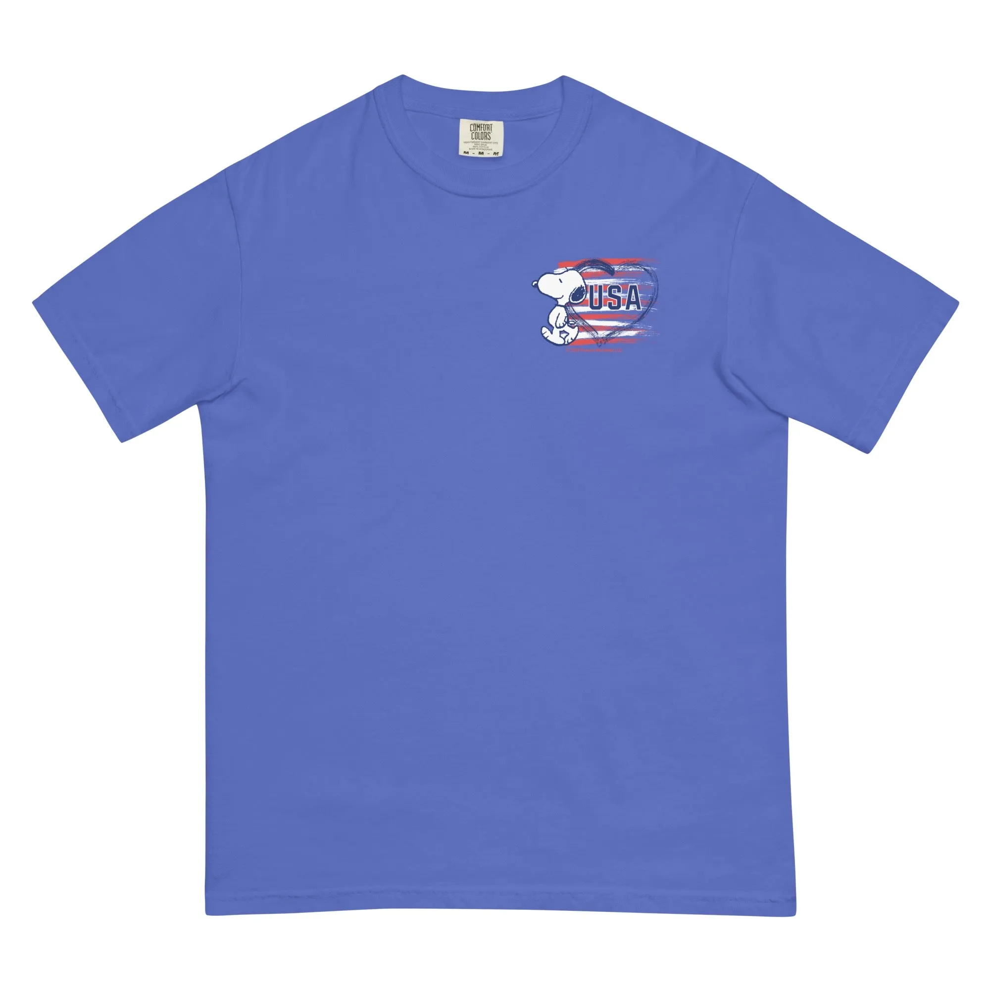 Snoopy Heart USA Comfort Colors T-Shirt