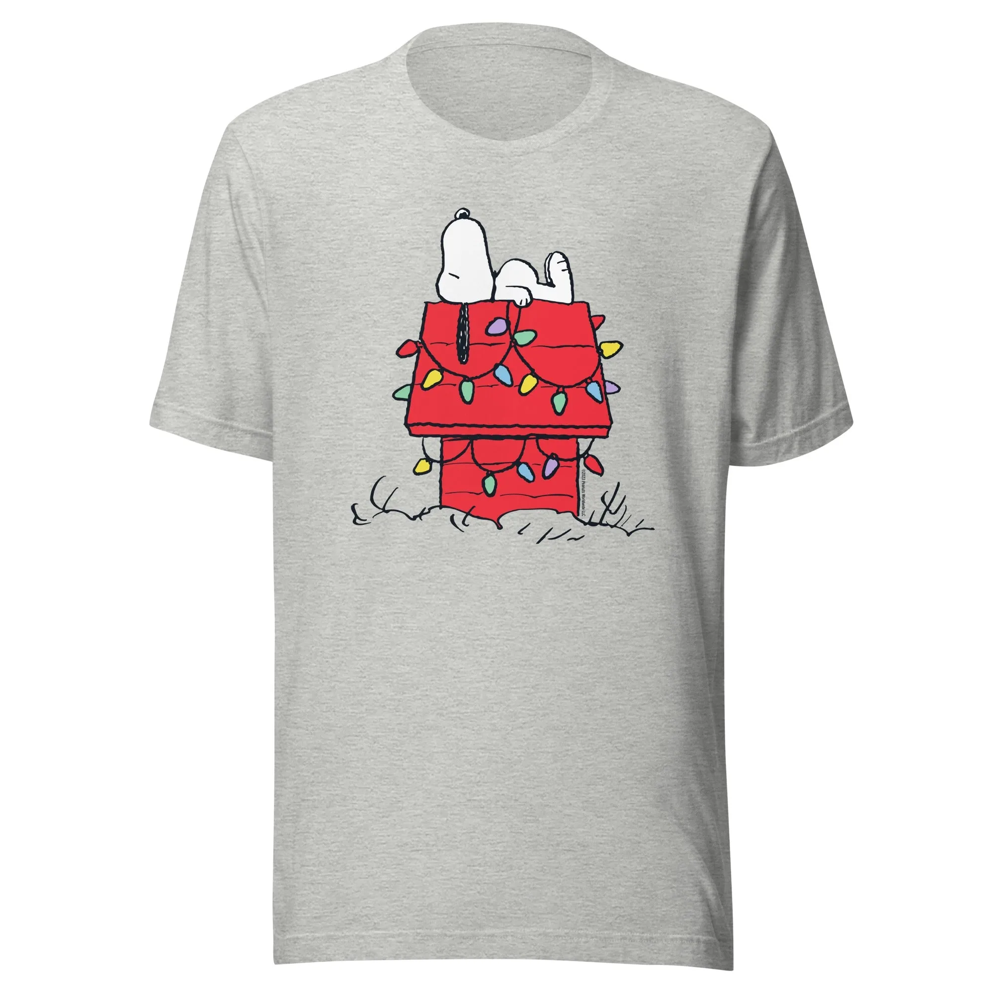 Snoopy House with Lights Adult T-Shirt