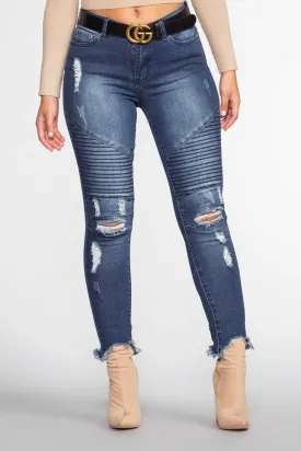 Street Chic Moto Jeans