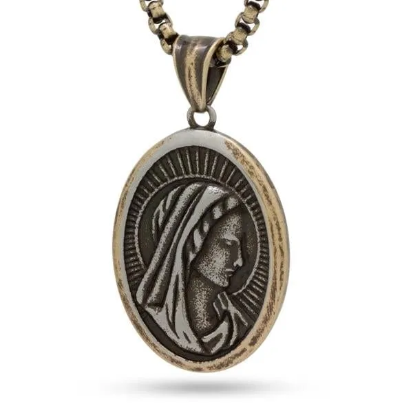 Virgin Mary Portrait Necklace